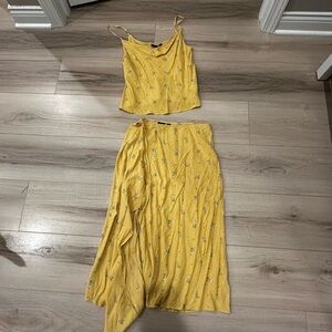 GAP Yellow Floral Skirt Set